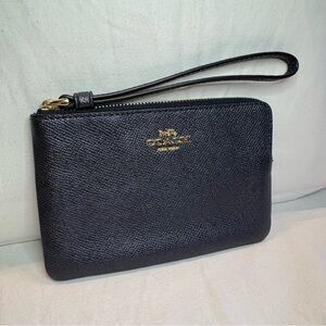 Coach Navy Blue Wristlet